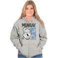 thumbnail image 4 of Funny Monday Got Me Like Popeye Mood Zip Up Hoodie Men's Women's Brisco Brands S, 4 of 6