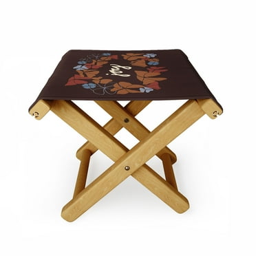 Society6 Camilla Foss Joy Foliage Folding Stool