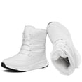 thumbnail image 3 of Winter Snow Boots for Women Water Resistant Anti-Slip Lightweight Lace-Up Plush Lining Outdoor Warm Comfort Booties, 3 of 8