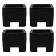 thumbnail image 1 of 4pcs Bed Risers for Fixed Caster Wheels Prevents Sliding Bed Risers Increases Height Bed Risers Protects Floors Bed Risers, 1 of 8