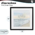 thumbnail image 4 of Stupell Industries Shabby Chic Sunrise & Sunset Statement Black Framed Print Under Glass, 13 x 13, by Natalie Carpentieri, 4 of 8
