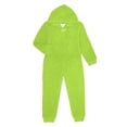 thumbnail image 2 of QIUOMBBP Christmas Family Outfits Matching Sets Xmas Fuzzy Hooded Zip Up Jumpsuits Pajamas Holiday Sleepwear for Adults Mint Green, 2 of 4