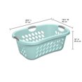 thumbnail image 4 of Panier à linge Sterilite de conception courbe en aqua, 4 of 7