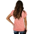 thumbnail image 5 of Camisetas casuales de manga de pétalo de verano con cuello en V para mujer Zhivalor WRMH-1249-4, 5 of 5