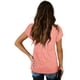 thumbnail image 5 of Camisetas casuales de verano con cuello en V y mangas de pétalos para mujer, 5 of 5