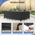 thumbnail image 7 of Patio Furniture Covers, 2 Pack Hootek 71×47 Outdoor Furniture Cover Waterproof, Heavy Duty Oxford Patio Table Cover for Outdoor Table, Chair, Sofa, Desk (Black 71"L×47"W×30"H), 7 of 7