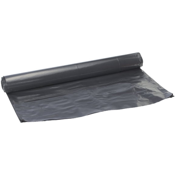 Unbranded Polyethylene Sheeting - 12 Ft x 50 Ft, 4 Mil, Black Heavy Duty Plastic — Residential Use, Standard Application