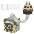 thumbnail image 1 of Caja de dinero para el 21 cumpleaños, caja de regalo de dinero con 100 bolsas transparentes para sorpresas de cumpleaños, decoraciones de fiesta para mujeres y hombres., 1 of 6