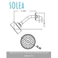 thumbnail image 5 of Safavieh Solea Brighten Bathroom Shower Head in Chrome, 5 of 5