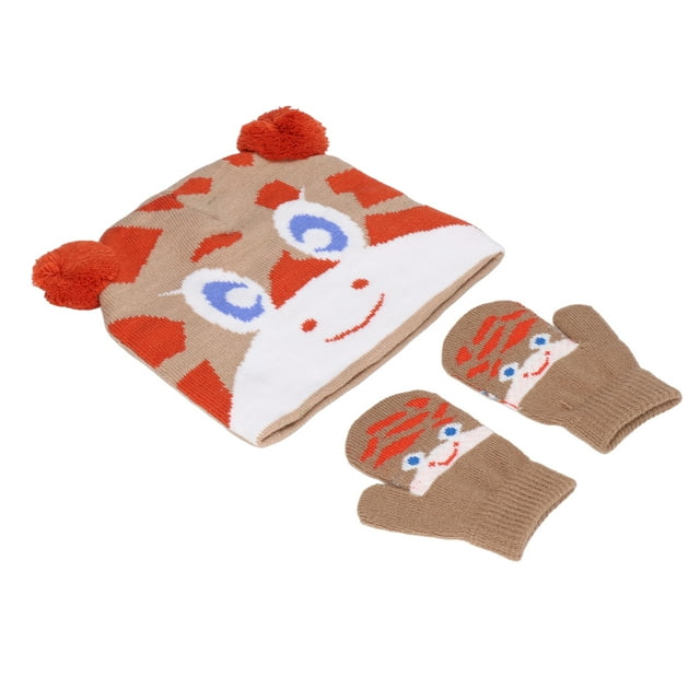 Guantes de gorro lindos para niños, guantes de gorro de punto para niños, manoplas de invierno para niños pequeños, guantes de gorro para bebé, resultados impresionantes