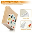 thumbnail image 5 of Yayeee Napkin Holder for Table Kitchen Paper Tissue Organization, Beige Triangles, 5 of 8