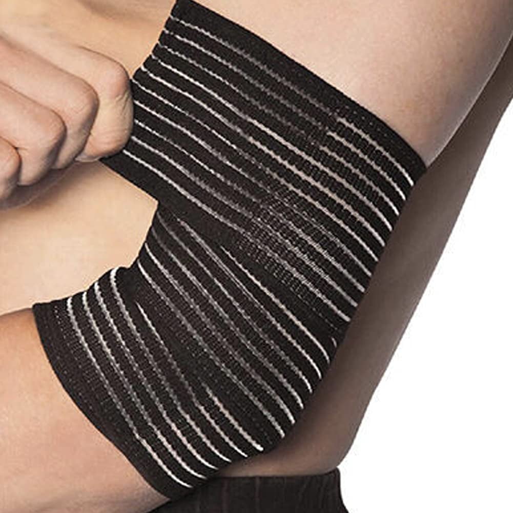 Sports ARM BAND Support Elbow Strap Stretch Wrap Athletic Brace Tennis Basketbal 