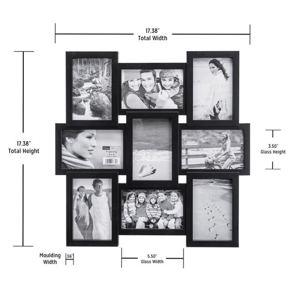 9-Op. 4X6 Puzzle Collage Black