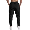 thumbnail image 6 of MXALUOB Men's Running Pants Ankle Zipper Tapered Jogger Pant Elastic Waist Athletic Trousers with Zip Pockets for Training Fitness, 6 of 7