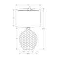 thumbnail image 2 of Lighting, 25"H, Table Lamp, Black Shade, Brown Resin, Contemporary, 2 of 7