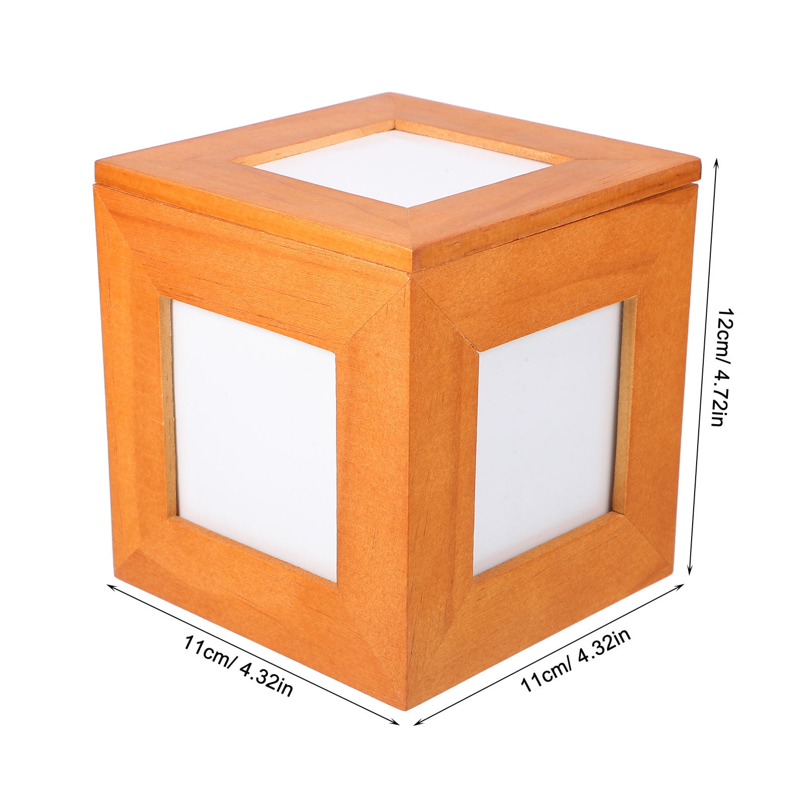 GOOHOCHY Photo Cube Photo Keepsake Box Picture Frame Photo Box for Centerpieces