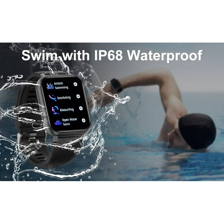 VILINICE Smart Watch, Touch Screen Smartwatch with Answer/Make Calls & Message Reminder, IP68 Waterproof Fitness Tracker Compatible Android & iOS