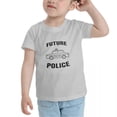 thumbnail image 3 of Future Police Funny Toddler T-Shirts for Boys Girls (Gray, 3T), 3 of 5