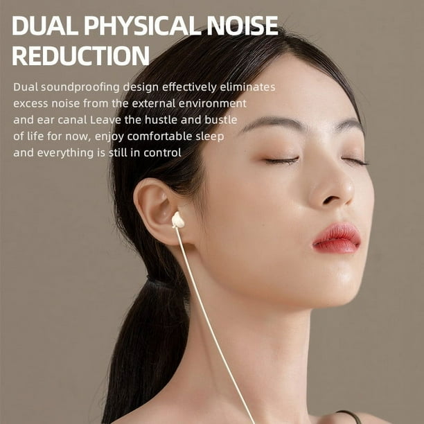 XWSHYW Aparatos Electrónicos Auriculares para Dormir, Auriculares con Llamadas y Llamadas de Android, Tapones para Los Oídos con Cable para Dormir