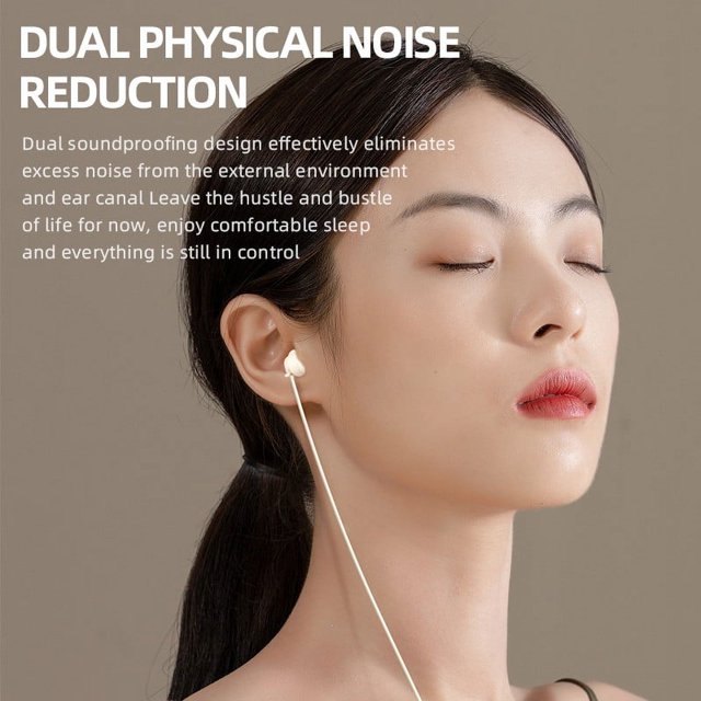XWSHYW Aparatos Electrónicos Auriculares para Dormir, Auriculares con Llamadas y Llamadas de Android, Tapones para Los Oídos con Cable para Dormir