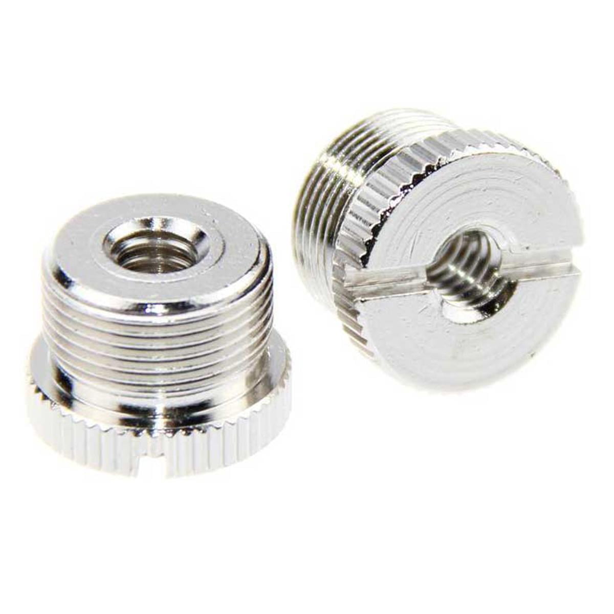 CAMVATE 1/4"-20 Female to 5/8"-27 Male Microphone Stand Adapter, 2-Pack