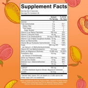 MaryRuths Multivitamin Gummies + Hair Growth Gummies, Hair and Skin Support, Ages 18+, Peach Mango, Gluten-Free, Vegan, 60 Count
