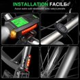 thumbnail image 4 of Luz para bicicleta, luz para bicicleta recargable por USB con velocímetro, computadora para bicicleta, luz LED para bicicleta, luz potente delantera y trasera para ciclismo de mont, 4 of 5