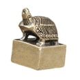 thumbnail image 4 of Estatua de tortuga Strade Fareast Limited figurita de tortuga con sello decoración de Feng Shui escultura pequeña coleccionable, 4 of 8