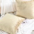 thumbnail image 3 of Home Soft Things Textured Velvet Pillow Covers (Set of 2), - Almond Buff - 26" x 26", 3 of 6