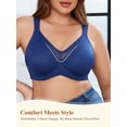 thumbnail image 4 of SHARICCA Minimizer Bra for Womens Plus Size Full Coverage Underwire Bralette 40DD, 4 of 7