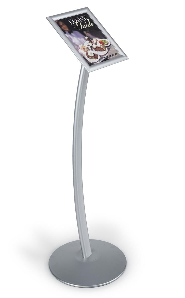 FloorStanding Sign Stand for 8.5 x 11 inch Graphics, SnapOpen Frame