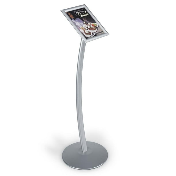 FloorStanding Sign Stand for 8.5 x 11 inch Graphics, SnapOpen Frame