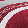 thumbnail image 4 of WPM Modern 3-Pieces Red Comforter Bedding Sets, Queen, 4 of 7
