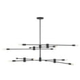 thumbnail image 2 of Lyrique 12-Light Chandelier in Matte Black, 2 of 6