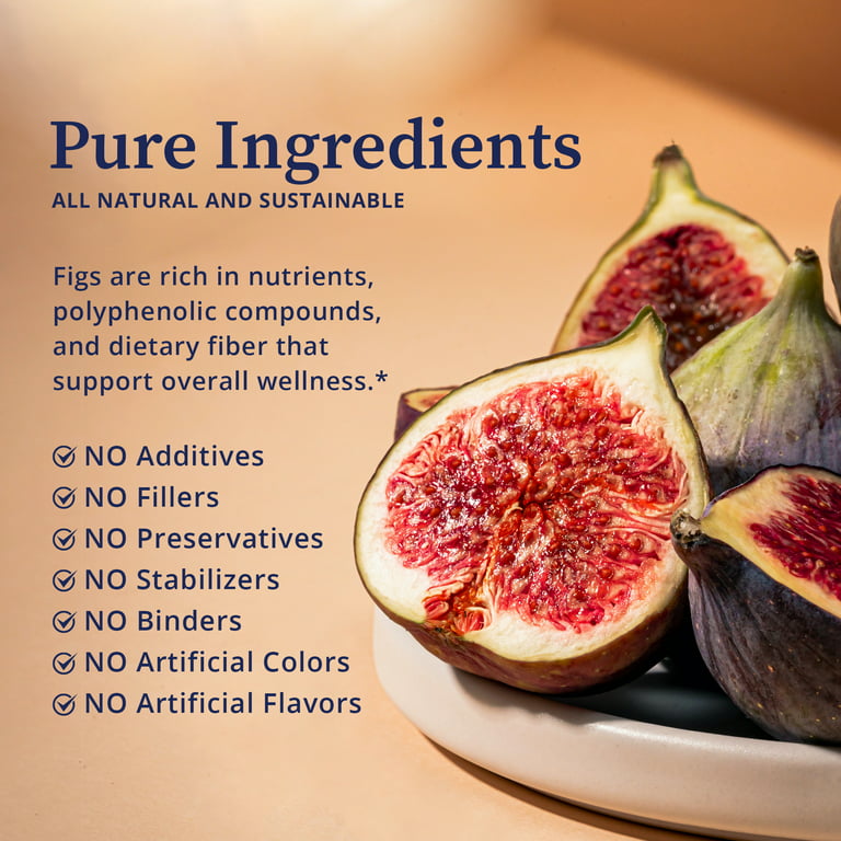 Absolut Frontier Vælge BioPure Paraficus Organic Freeze-Dried Ground Figs - Potent Source of  PhytoChemicals and Rich in Fiber, Calcium, Vitamin B6, & Potassium to  Support Microbiome Balance, Gut & Immune Health - 200g - Walmart.com