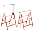thumbnail image 1 of VEVOR Chevaux Scies 2 Bancs de Travail Robustes 440 lbs Hauteur Réglable, 1 of 9