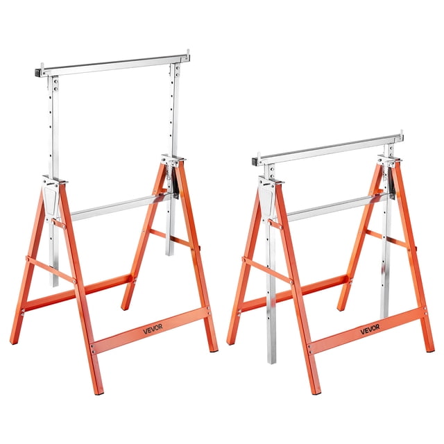 VEVOR Chevaux Scies 2 Bancs de Travail Robustes 440 lbs Hauteur Réglable