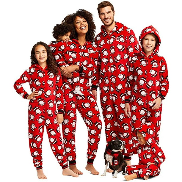 Christmas Family Matching Hoodie Pajamas Reindeer Romper Long Sleeve ...