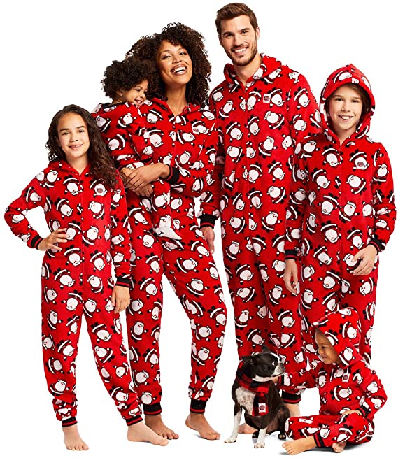 One Piece Family Romper Long Johns Toddler Red Pajamas Pajamas Christmas Pajamas Matching PJs Baby Monogram