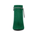 thumbnail image 6 of BLISSFUL STEP Women's Rhines Pointed Toe Stiletto Block Heel Ankle Boot Emerald Green 8, 6 of 7