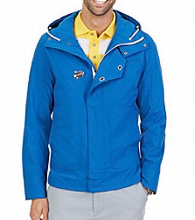 Nautica Nautica NEW Blue Mens Size 2XL Hooded FullZip Windbreaker
