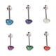 thumbnail image 5 of Joyas Para Piercing De Lengua, Forma De Corazón Simple Y Segura, Anillos Para Lengua Fáciles De Usar, 6 Piezas Para Mujer Para Lengua ANGGREK JE1416, 5 of 8
