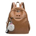 thumbnail image 4 of Mochila de cuero para mujer, estilo moderno, combinable, informal, de gran capacidad, de cuero suave, para viaje, 4 of 6