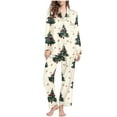 thumbnail image 2 of Censtreet Christmas Womens Pajama Sets 2 Piece Long Sleeve Sleepwear Soft Button Down Pjs Lounge Set, 2 of 7