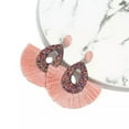 thumbnail image 5 of QQTDFG Bohemia Sequin Tassel Earrings Colorful Sequin Glitter Dangle Wedding Bridal-grey, 5 of 8