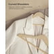 thumbnail image 4 of Perchas de madera SONGMICS, paquete de 12 unidades, antideslizantes, para abrigos, pantalones y bar, 4 of 7