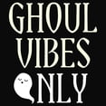 thumbnail image 2 of Junior's Lost Gods Halloween Ghoul Vibes Only Cowl Neck Sweatshirt Black X Large, 2 of 4