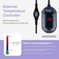thumbnail image 3 of hygger Submersible Digital Aquarium Small Fish Tank Heater Heating Thermostat 50 Watts, 3 of 8