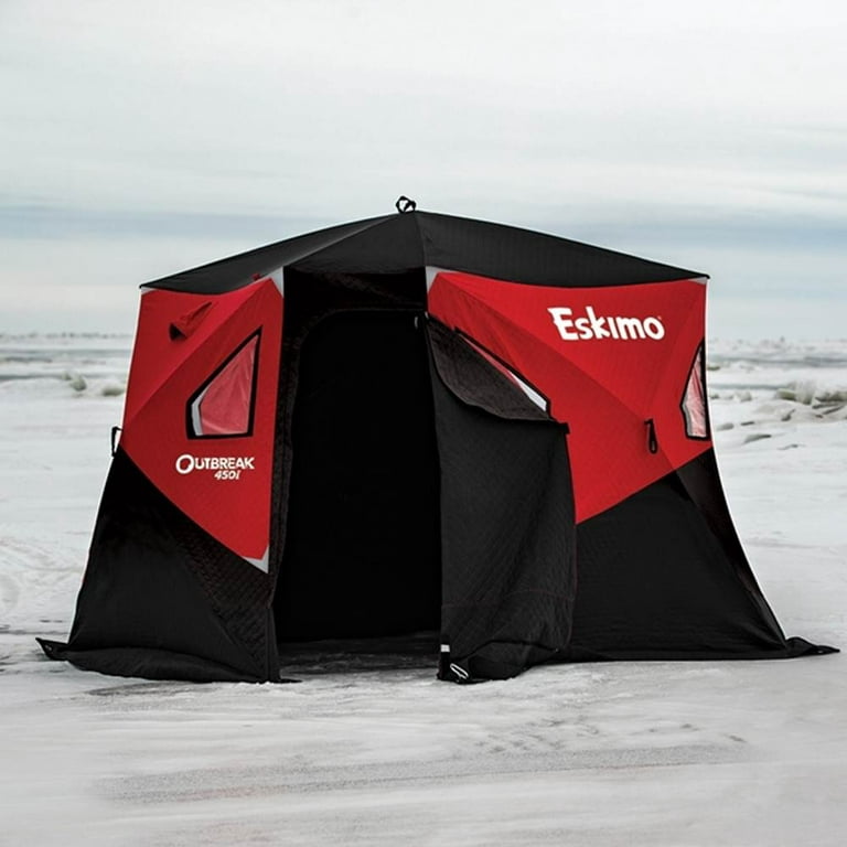 Eskimo Outbreak 450i 5 Person Portable Insulated Ice Fishing Tent House  Shelter