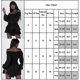 thumbnail image 3 of Mono de manga larga con hombros descubiertos para mujer, pantalones cortos, mono con volantes, 3 of 4